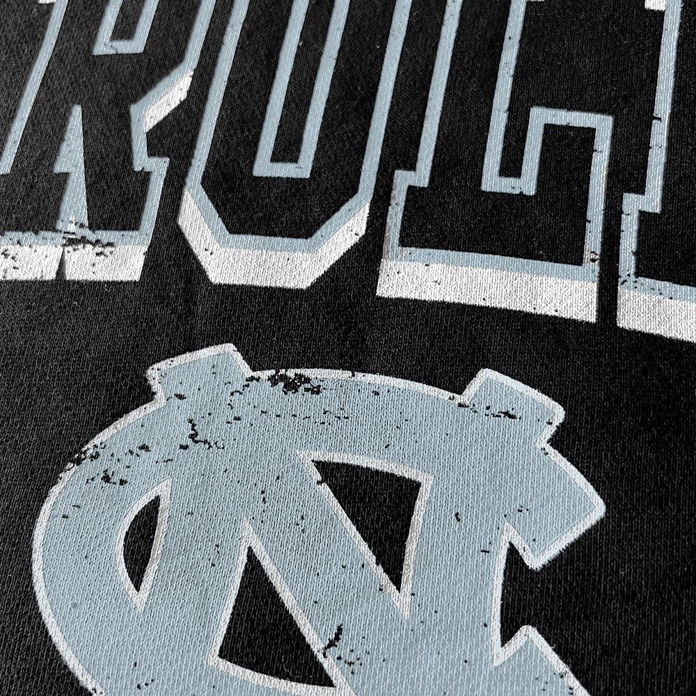 Mitchell And Ness T-Shirts North Carolina Tar Heels Mitchell & Ness NCAA Keyline Vintage T-Shirt - Faded Black