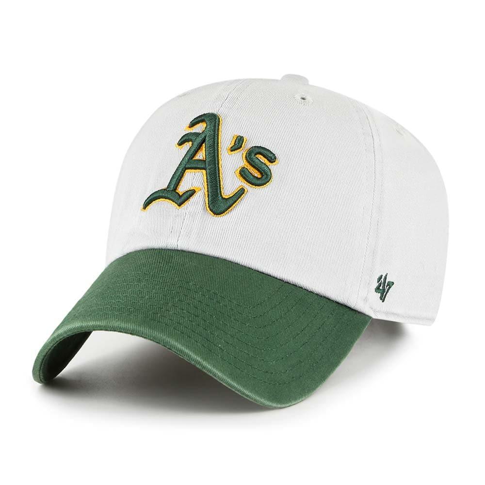 47 Brand Caps Oakland Athletics '47 MLB Team 2-Tone Clean Up Strapback Hat - Grey