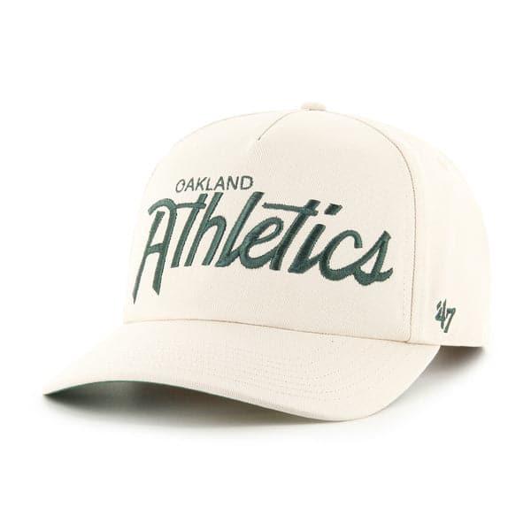 47 Brand Caps Oakland Athletics '47 MLB Team Script Nantasket Pre-Curved Snapback Hat - Bone