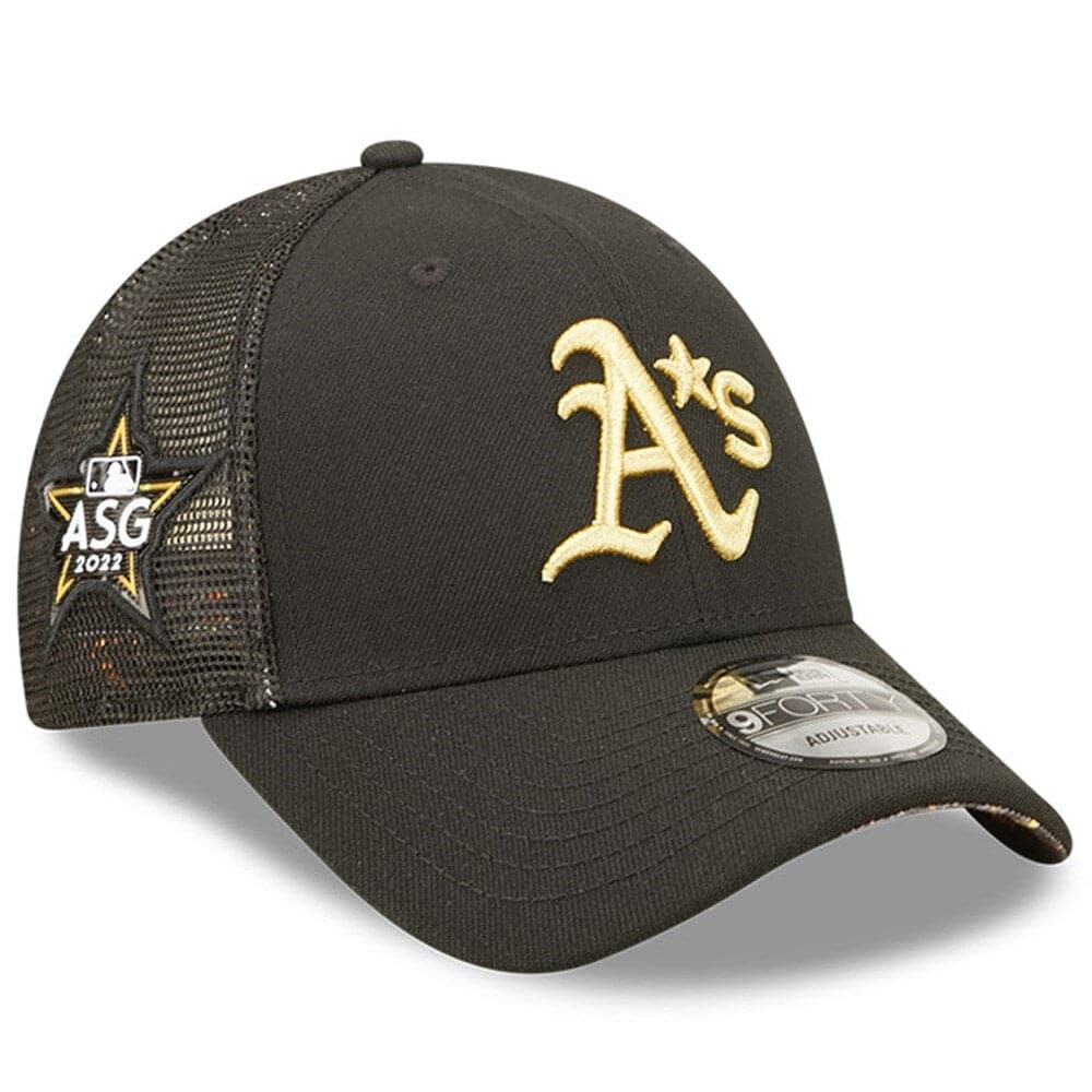 New Era Caps Oakland Athletics New Era MLB 2022 All-Star Game 9FORTY Trucker Snapback Hat - Black