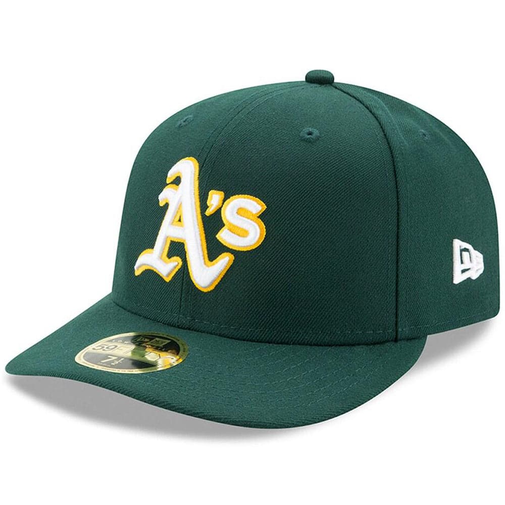 New Era Caps Oakland Athletics New Era MLB AC On-Field Road Low Profile 59FIFTY Fitted Hat - Green