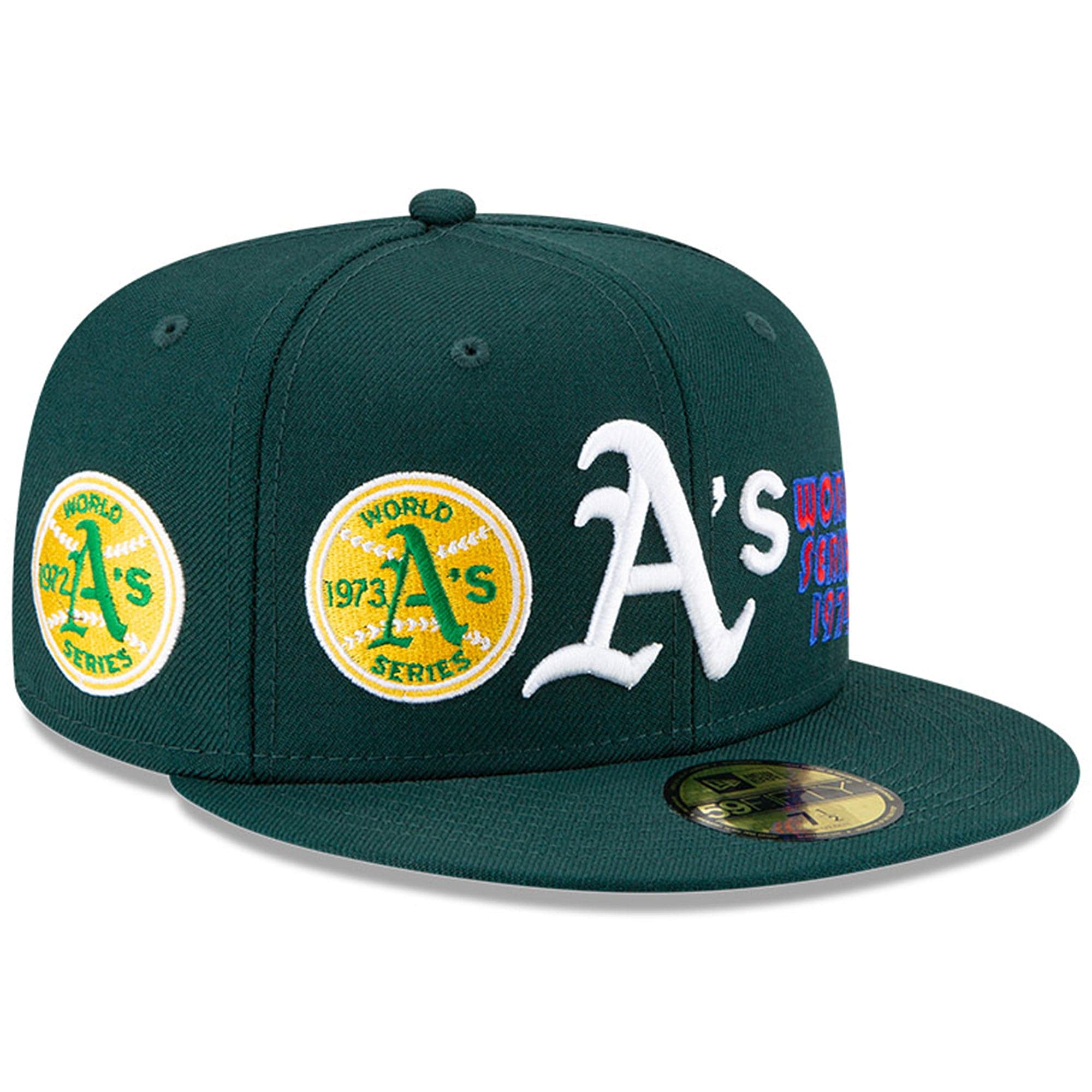New Era Caps Oakland Athletics New Era MLB Champions Patch 59FIFTY Fitted Hat - Green