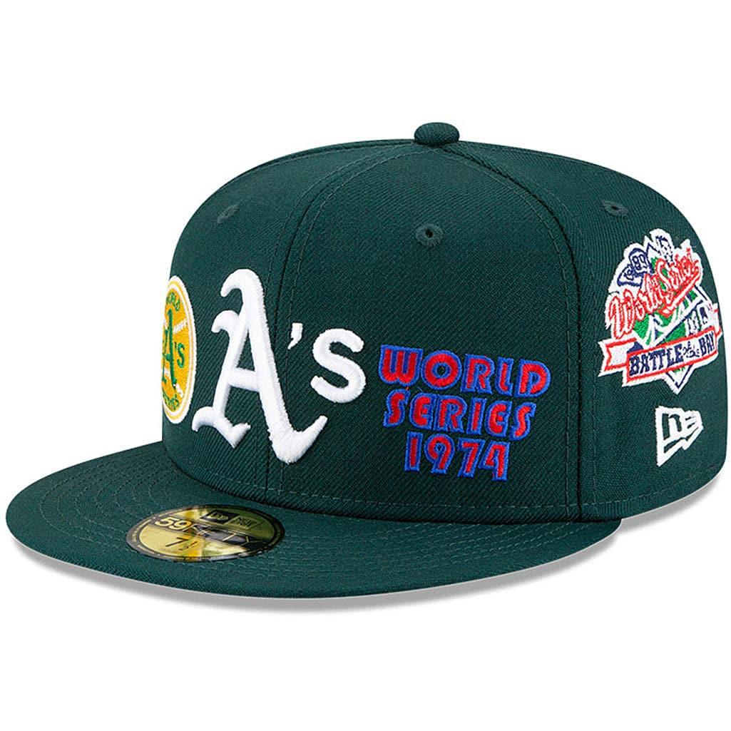 New Era Caps Oakland Athletics New Era MLB Champions Patch 59FIFTY Fitted Hat - Green