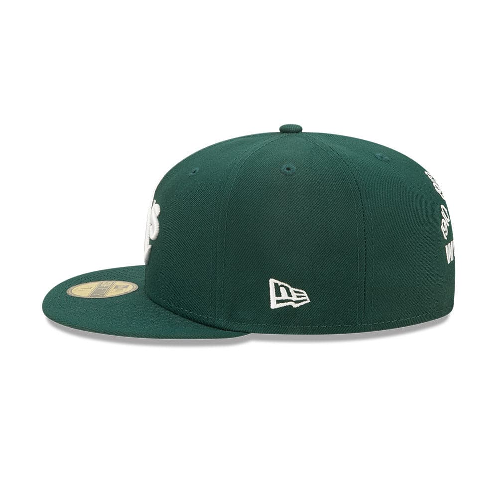 New Era Caps Oakland Athletics New Era MLB Crown Champs 59FIFTY Fitted Hat - Green