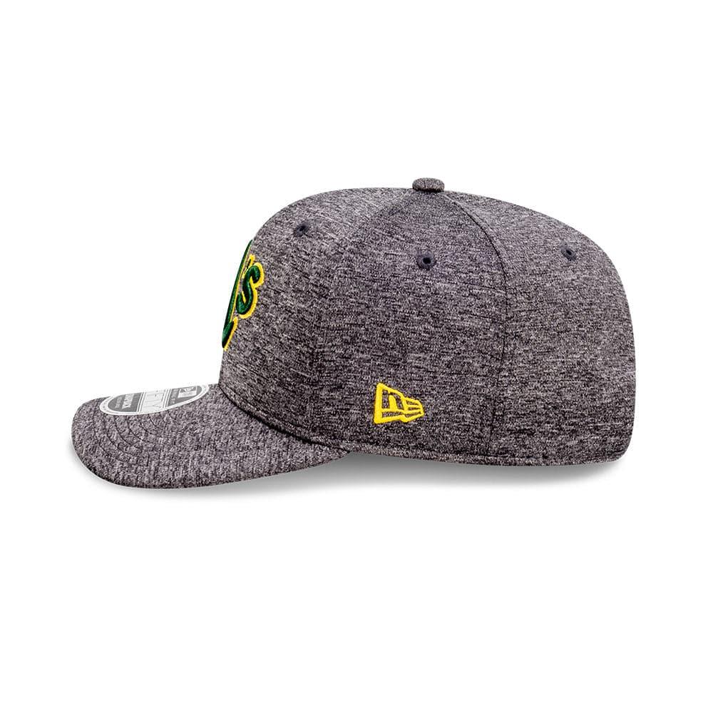 New Era Caps Oakland Athletics New Era MLB Shadow Tech 9FIFTY Pre-Curved Snapback Hat - Graphite
