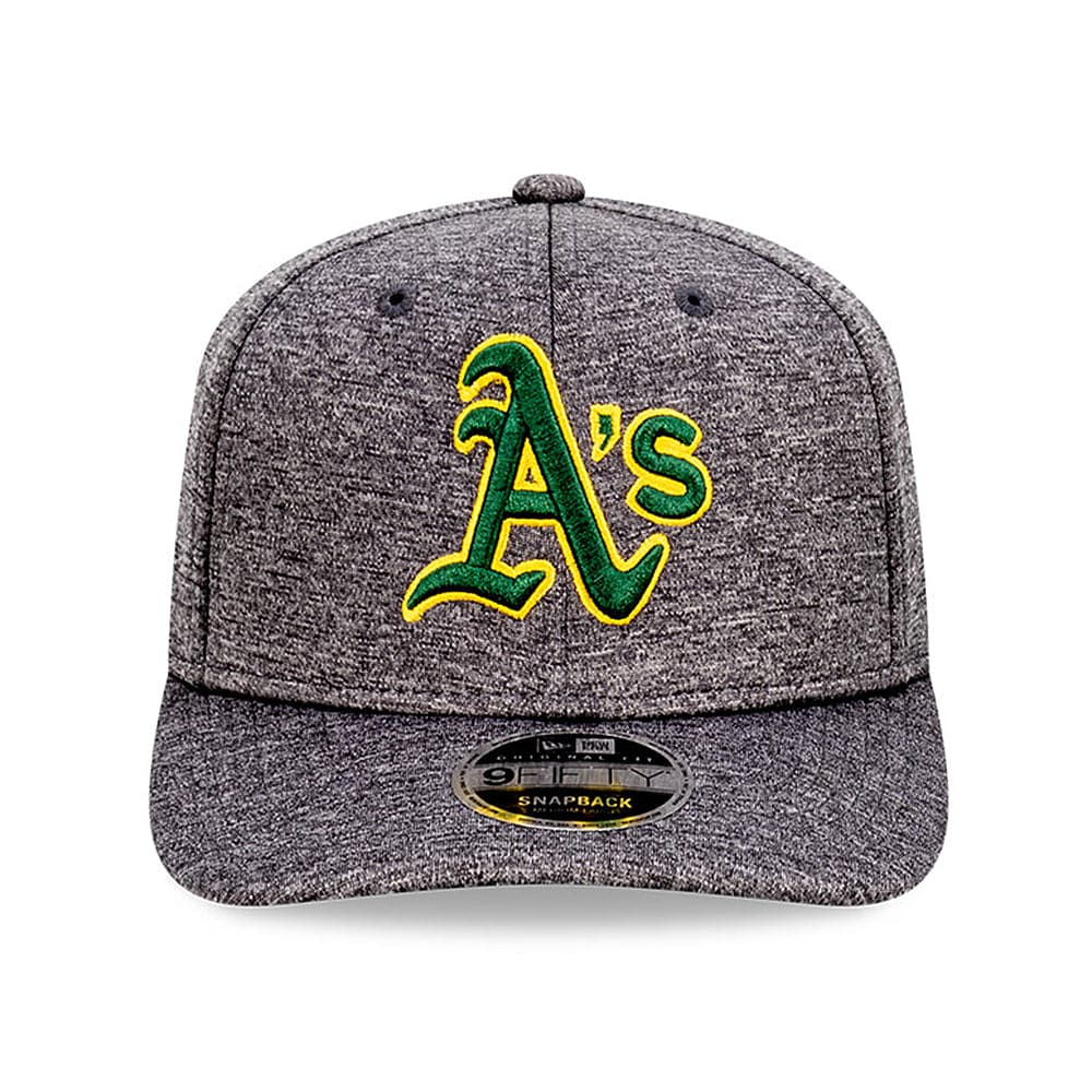 New Era Caps Oakland Athletics New Era MLB Shadow Tech 9FIFTY Pre-Curved Snapback Hat - Graphite