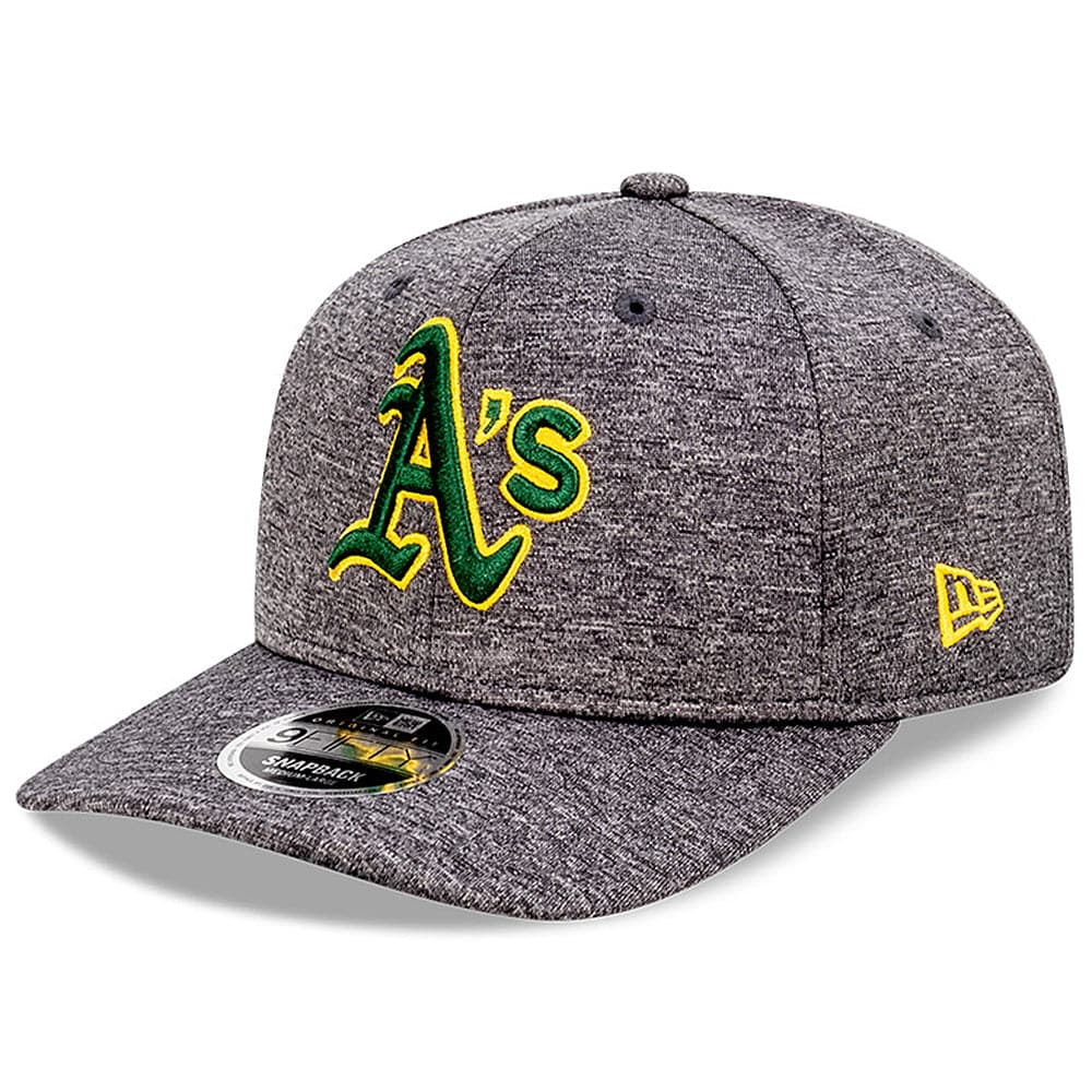 New Era Caps Oakland Athletics New Era MLB Shadow Tech 9FIFTY Pre-Curved Snapback Hat - Graphite