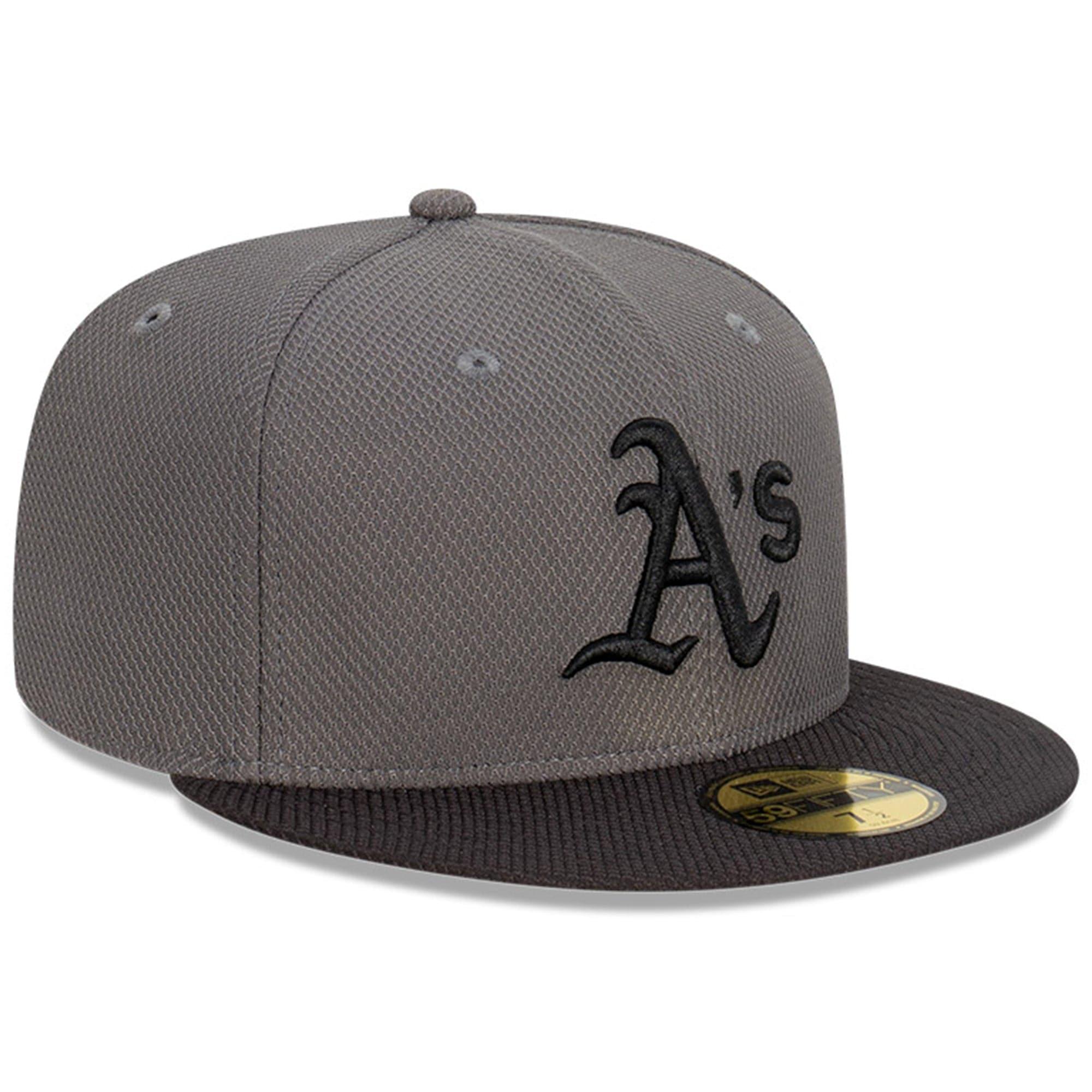 New Era Caps Oakland Athletics New Era MLB Storm Diamond Era 59FIFTY Fitted Hat - Graphite