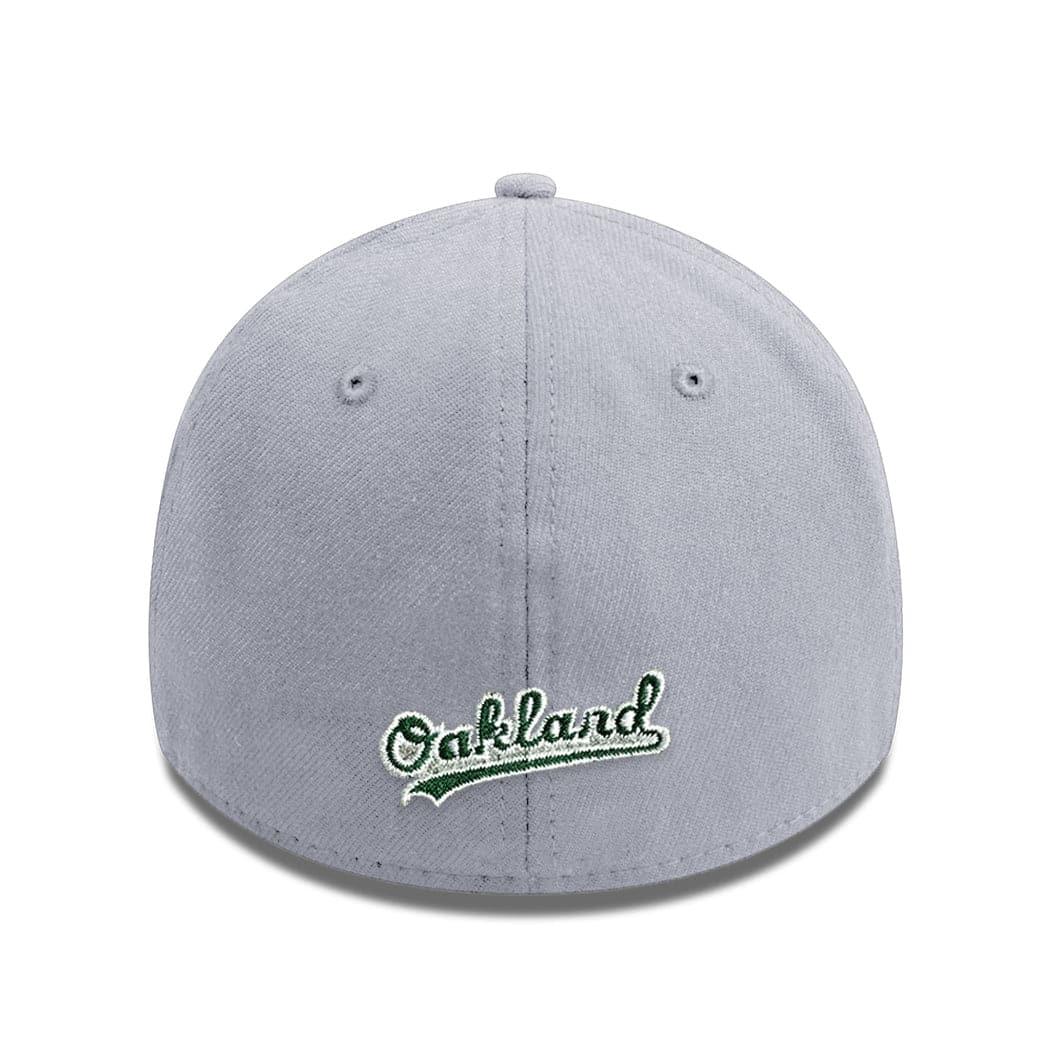 New Era Caps Oakland Athletics New Era MLB Team 39THIRTY Flex Fit Curve Hat - Grey