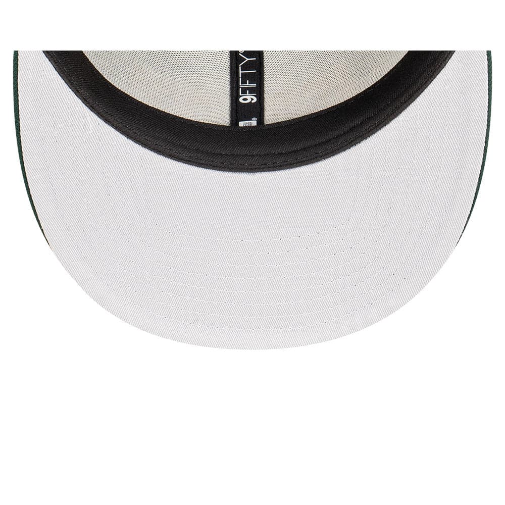 New Era Caps M/L Oakland Athletics New Era MLB Team Arch Pre-Curved OF 9FIFTY Snapback Hat - Green