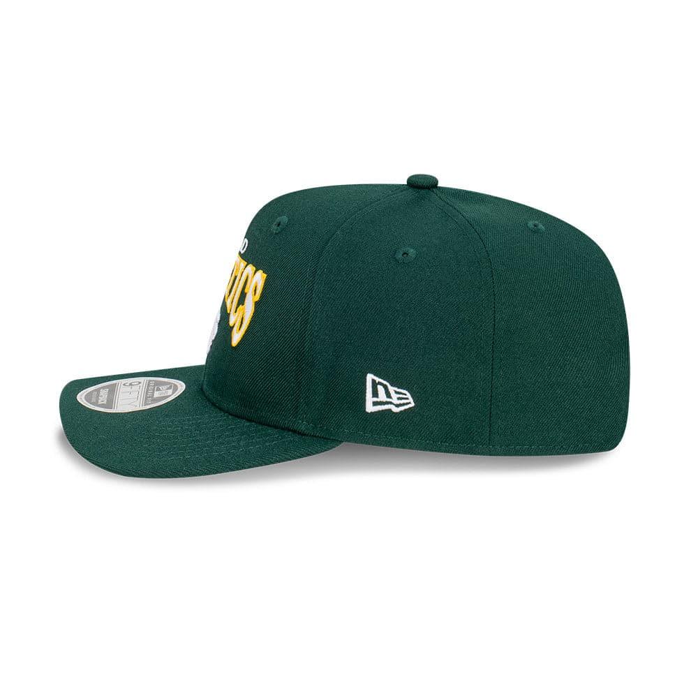 New Era Caps M/L Oakland Athletics New Era MLB Team Arch Pre-Curved OF 9FIFTY Snapback Hat - Green
