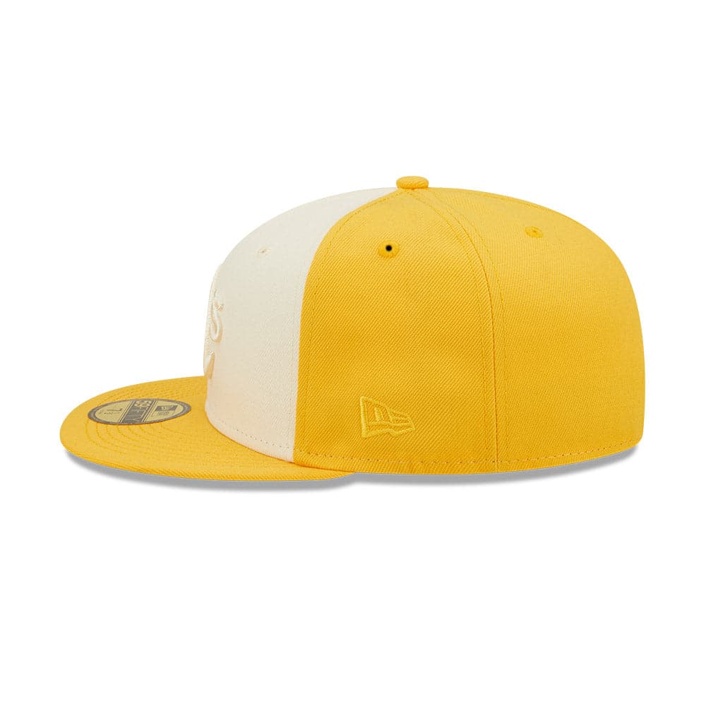 New Era Caps Oakland Athletics New Era MLB Tonal 2-Tone 59FIFTY Fitted Hat   - Green