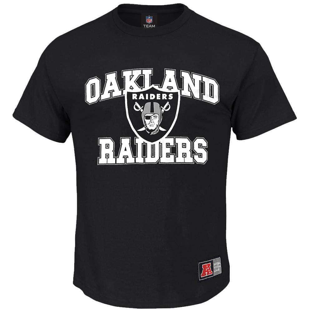 Majestic Athletic T-Shirts Oakland Raiders Majestic NFL Despa T-Shirt - Black
