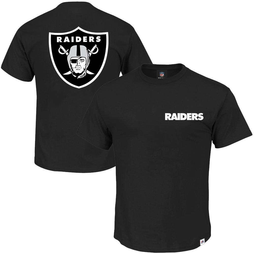 Majestic Athletic T-Shirts L Oakland Raiders Majestic NFL Jeaner T-Shirt - Black