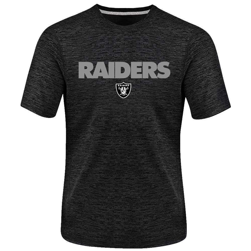 Majestic Athletic T-Shirts Oakland Raiders Majestic NFL Ultra Streak Performance T-Shirt - Black