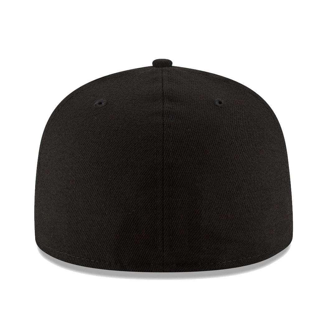 New Era Caps Oakland Raiders New Era NFL Black & White Script 59FIFTY Fitted Hat