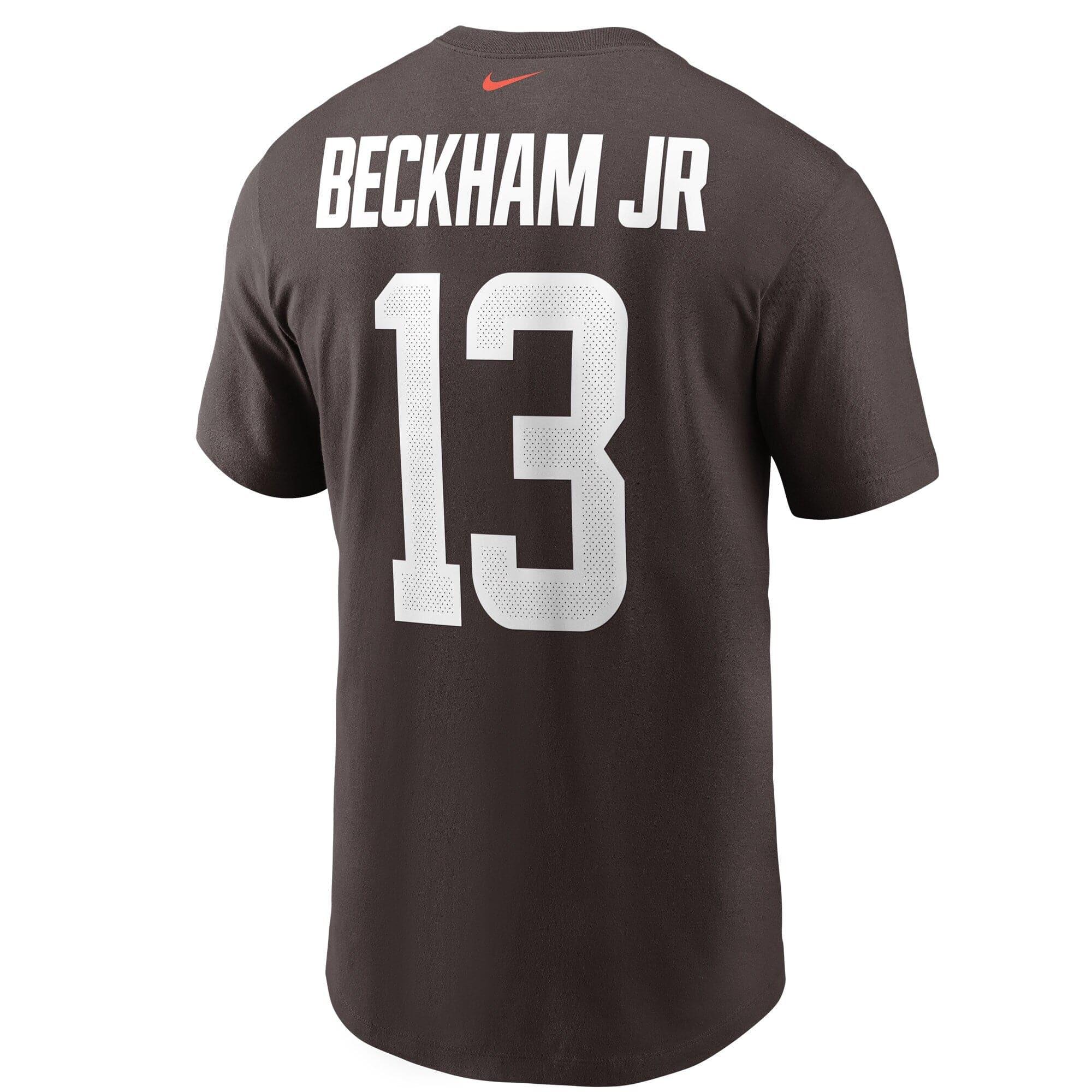 Nike T-Shirts Odell Beckham Jr Cleveland Browns Nike NFL Player Essential T-Shirt - Brown