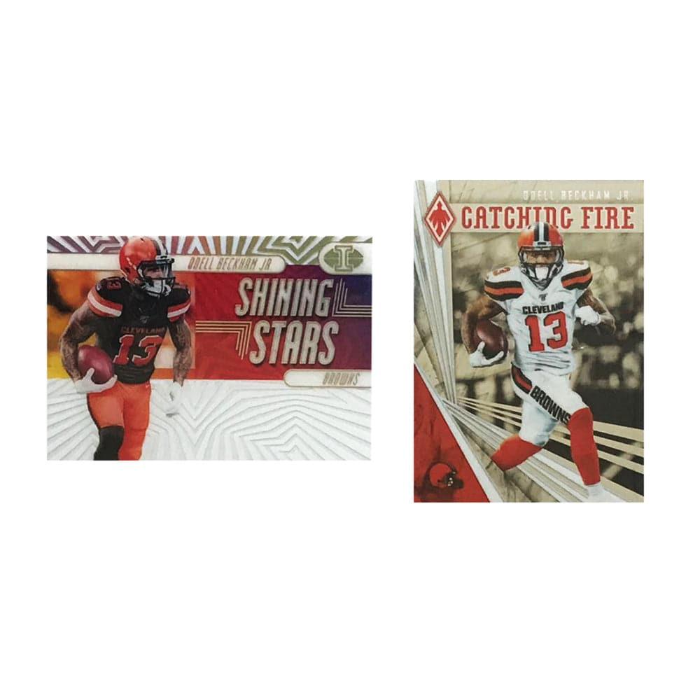 Panini Cards Odell Beckham Jr. Cleveland Browns Panini NFL 2 Insert Card Set