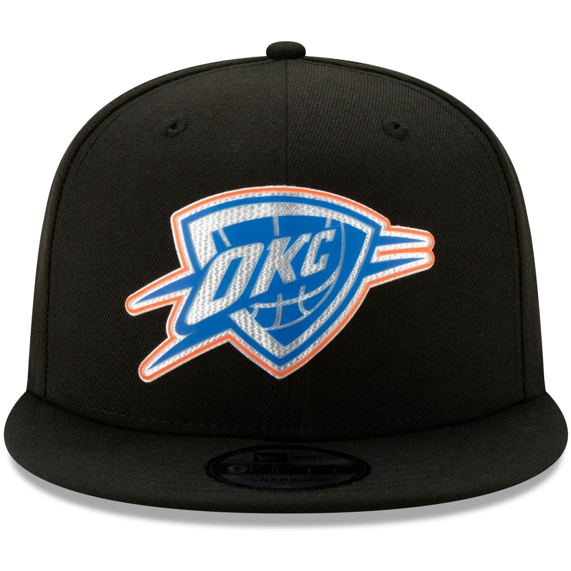 New Era Caps Oklahoma City Thunder New Era NBA 2020 Back Half 9FIFTY Snapback Hat - Black