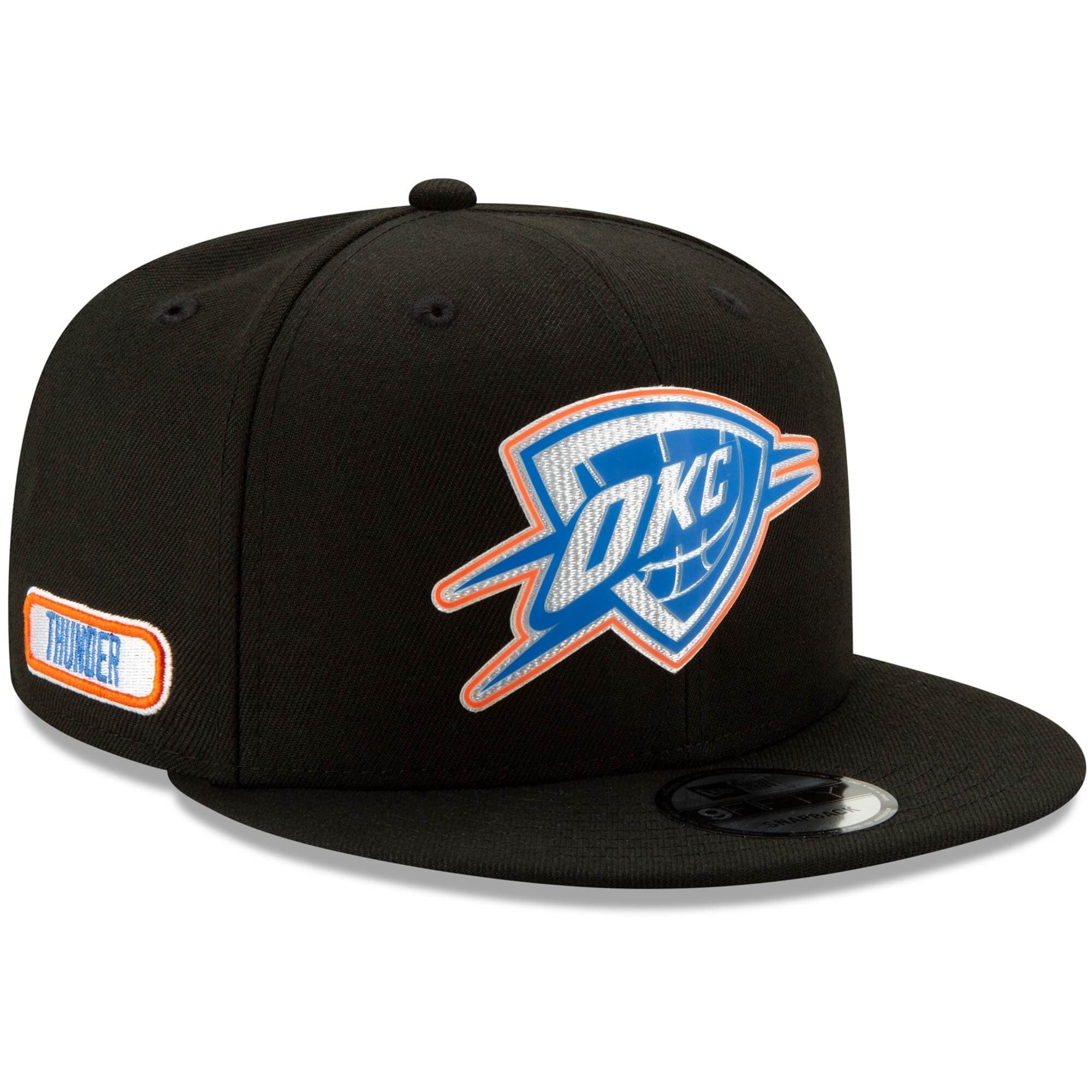 New Era Caps Oklahoma City Thunder New Era NBA 2020 Back Half 9FIFTY Snapback Hat - Black