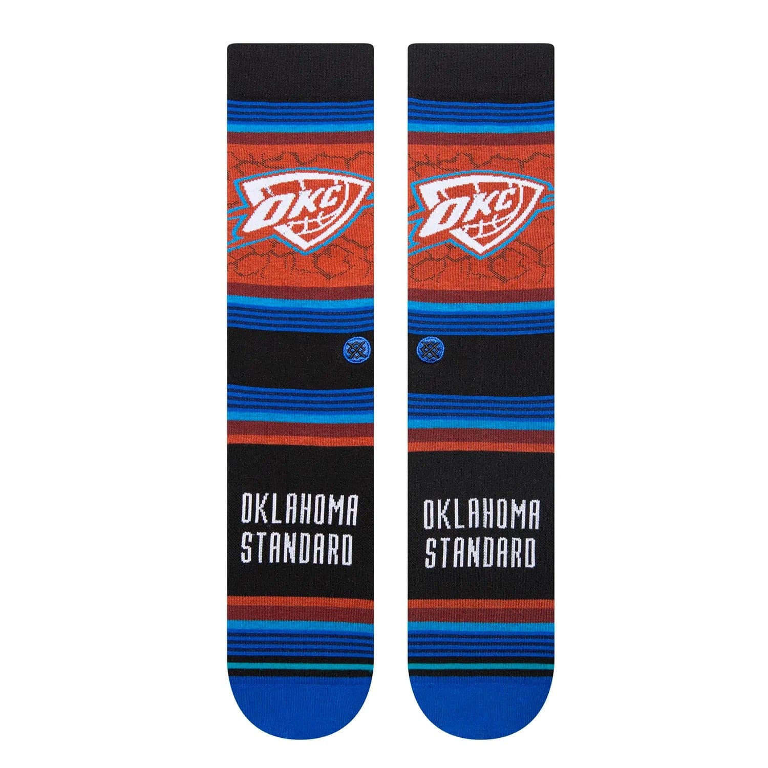 Stance Socks Large (9-12 US) Oklahoma City Thunder Stance NBA 22-23 City Edition Crew Socks - Black