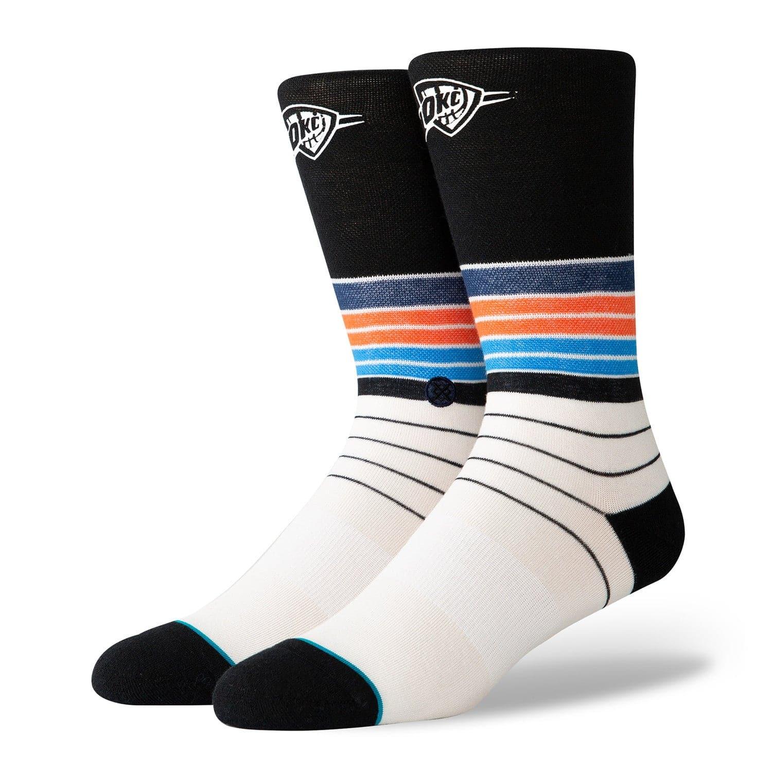 Stance Socks Oklahoma City Thunder Stance NBA Baseline Crew Socks - Black