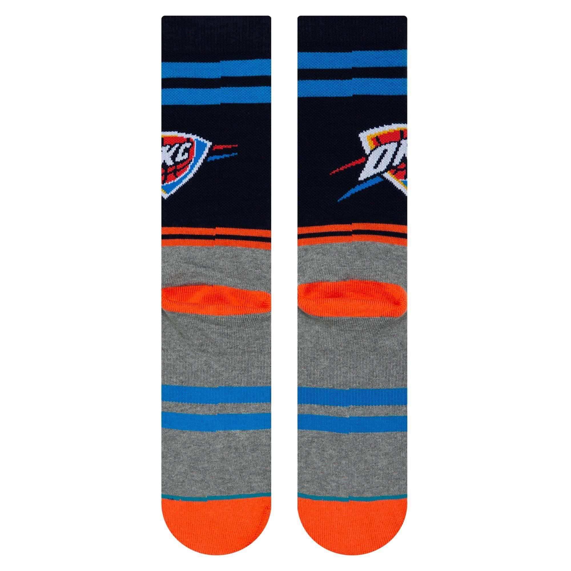 Stance Socks Large (9-12 US) Oklahoma City Thunder Stance NBA City Gym Crew Socks - Blue