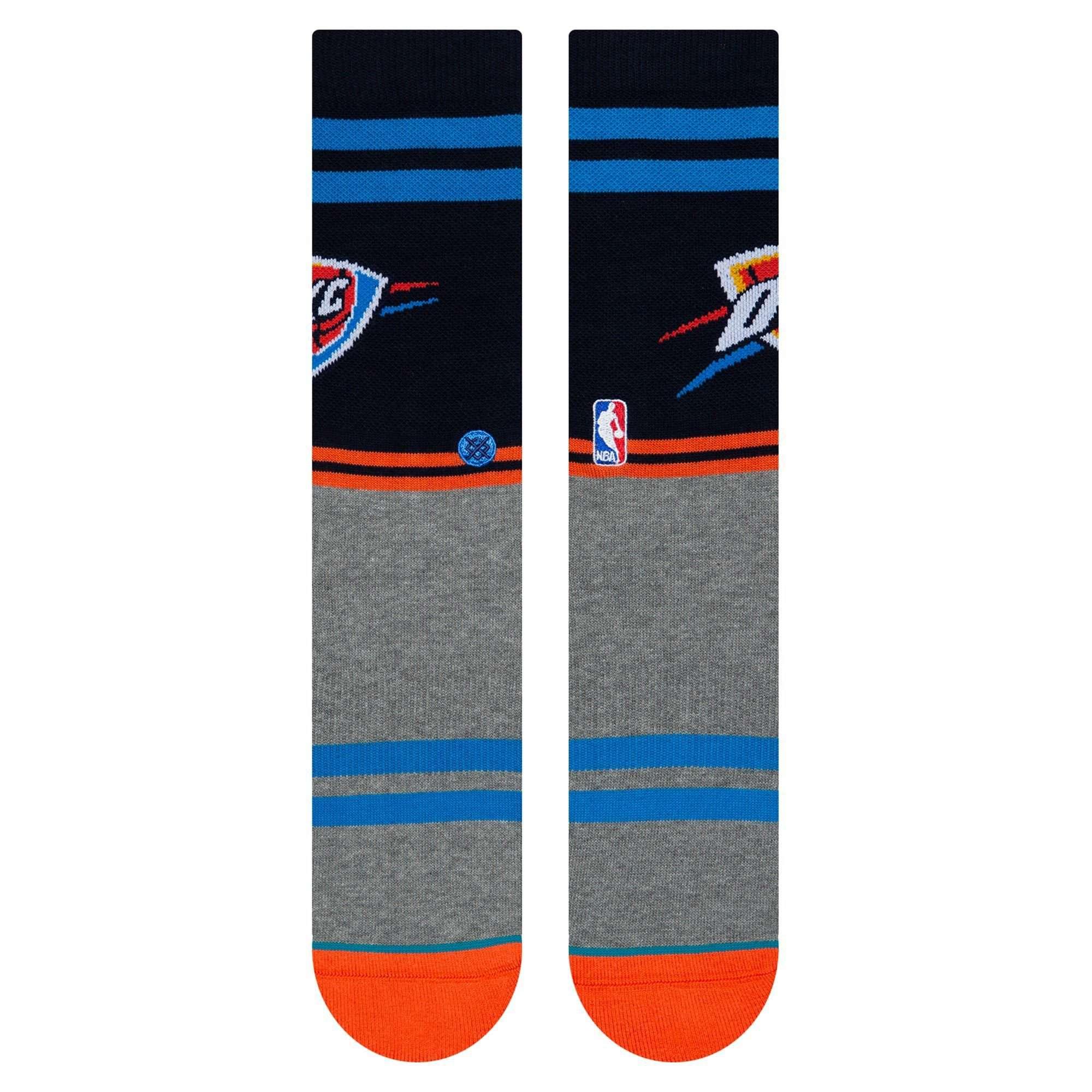 Stance Socks Large (9-12 US) Oklahoma City Thunder Stance NBA City Gym Crew Socks - Blue
