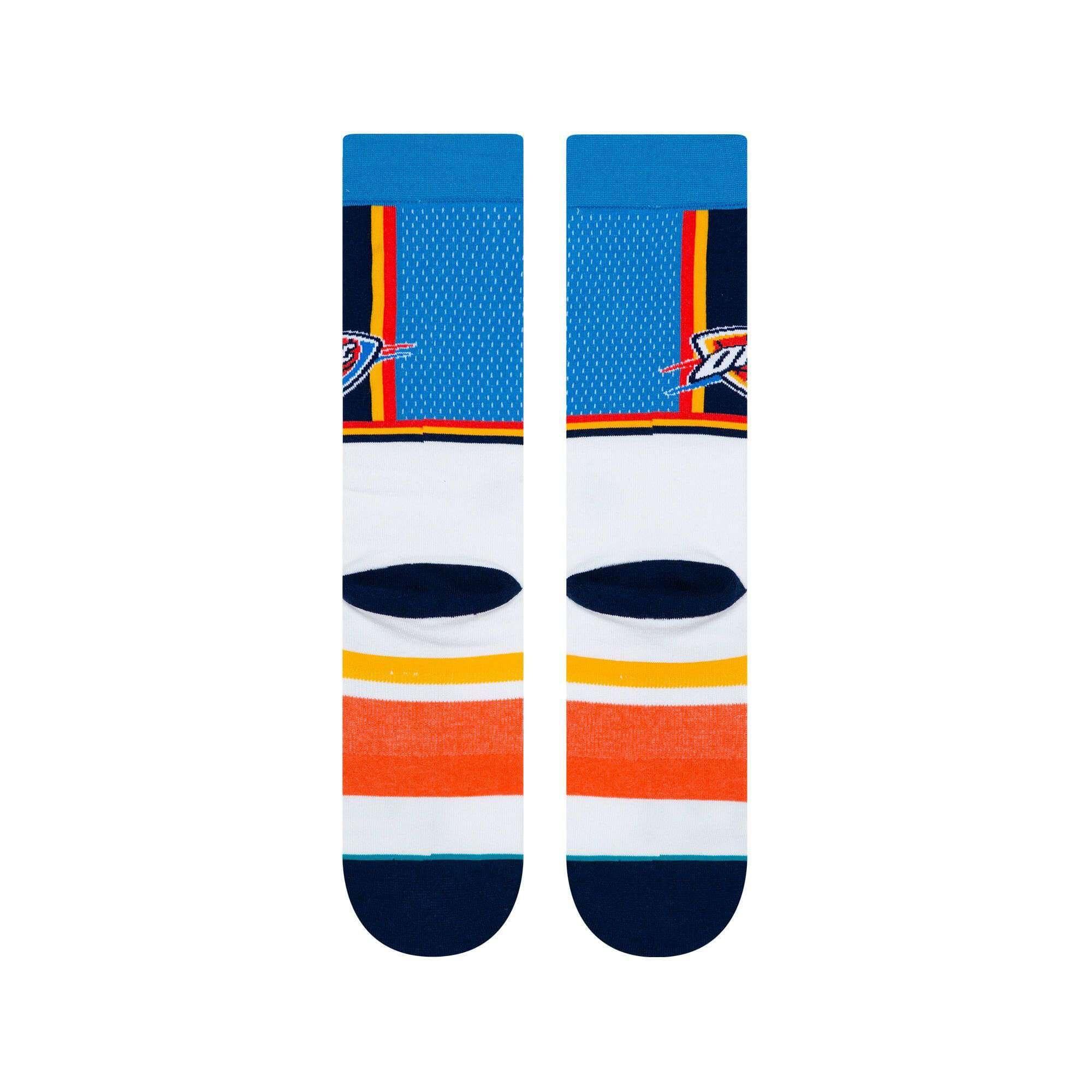 Stance Socks Large (9-12 US) Oklahoma City Thunder Stance NBA Shortcut Crew Socks - Blue