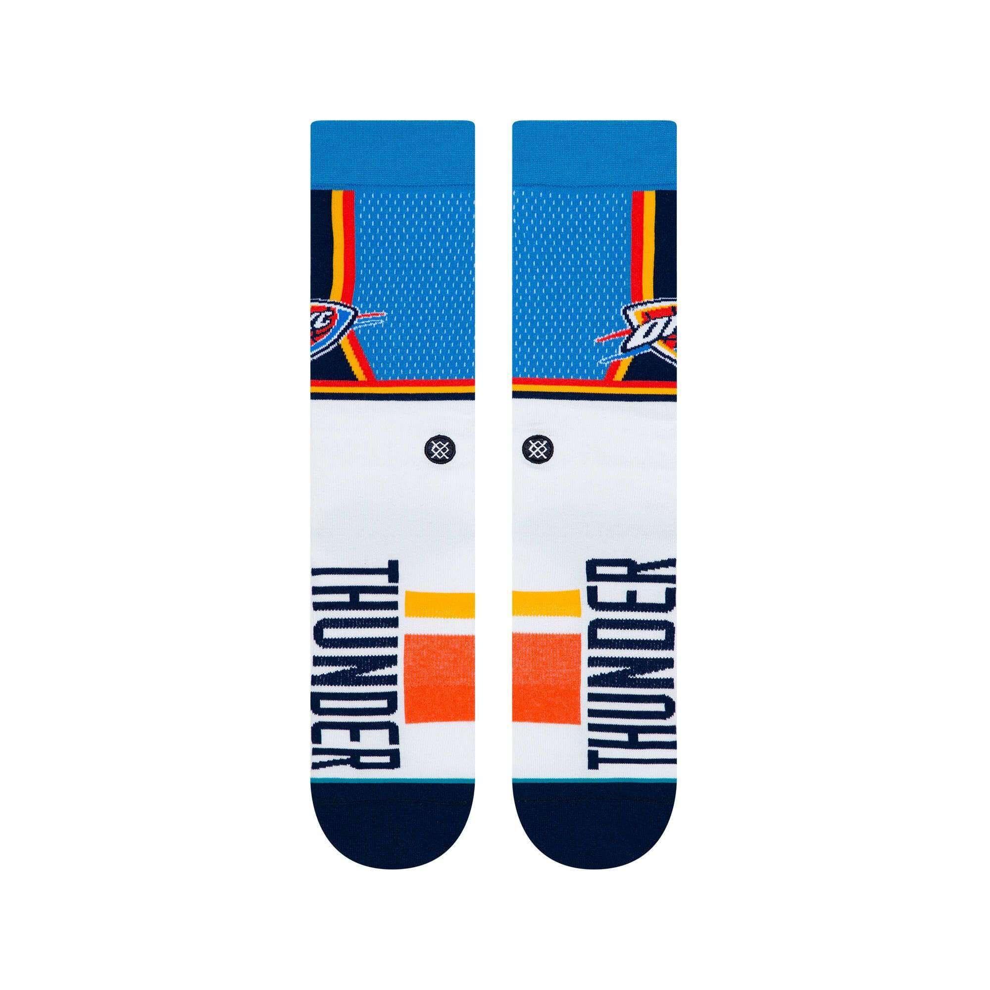 Stance Socks Large (9-12 US) Oklahoma City Thunder Stance NBA Shortcut Crew Socks - Blue