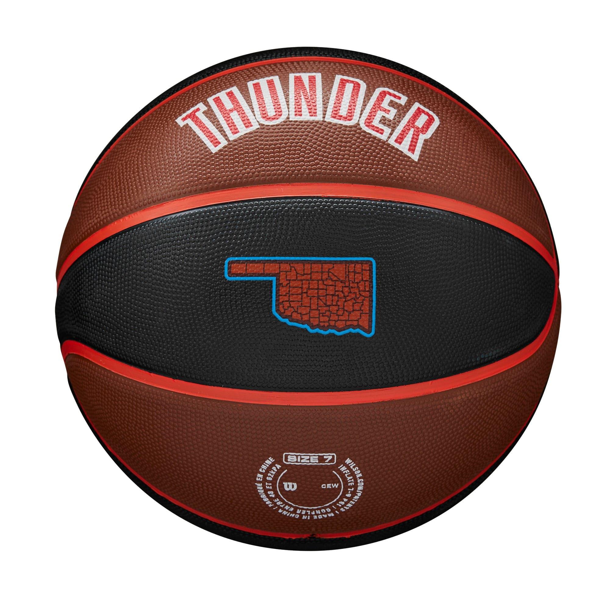 Wilson Sporting Goods Balls Oklahoma City Thunder Wilson NBA 22-23 City Edition All Surface Basketball Ball