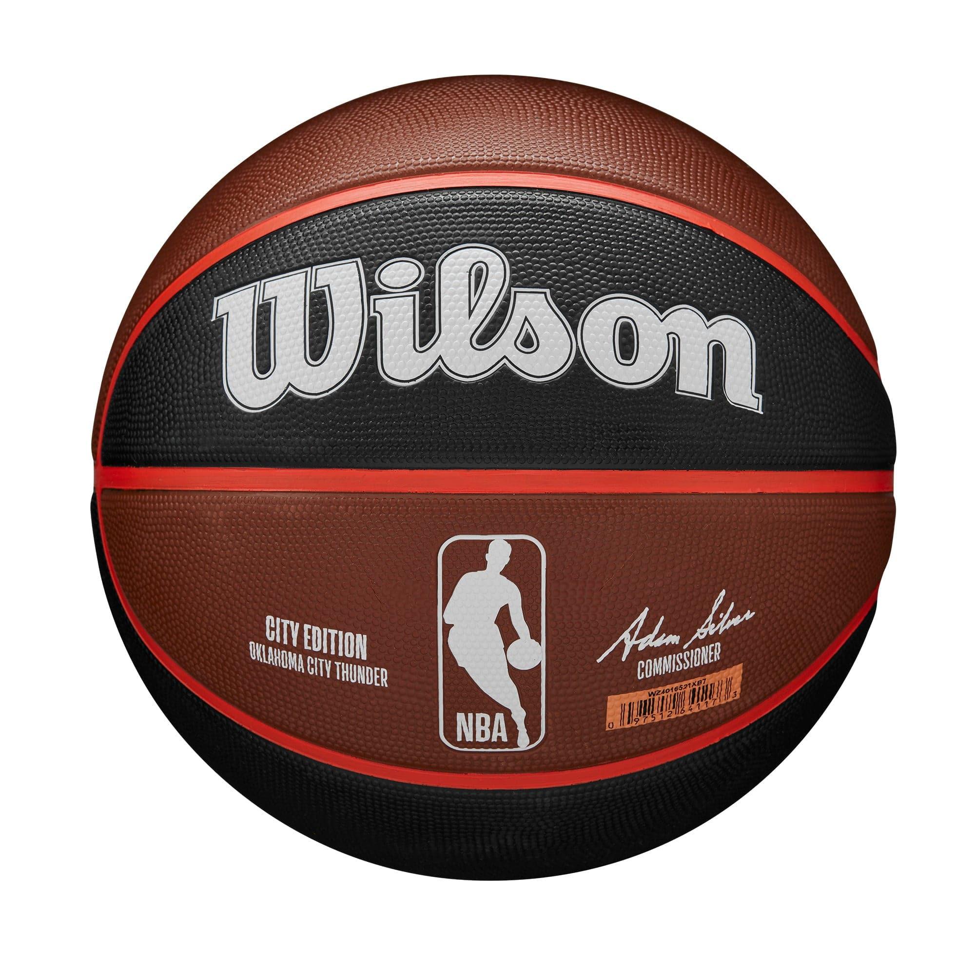 Wilson Sporting Goods Balls Oklahoma City Thunder Wilson NBA 22-23 City Edition All Surface Basketball Ball