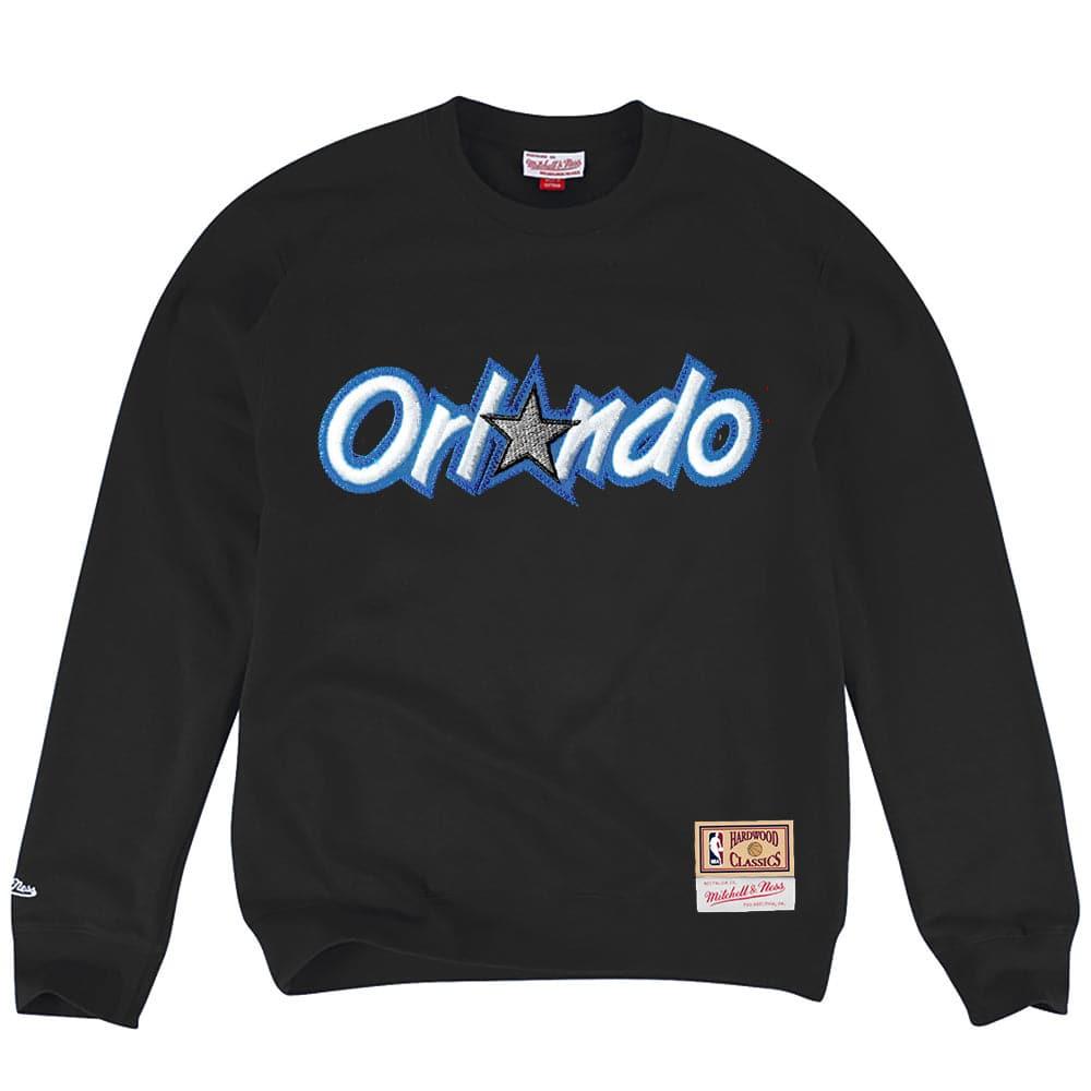 Mitchell And Ness Jumpers Orlando Magic Mitchell & Ness NBA Embroidered HWC Logo Crew Jumper - Black