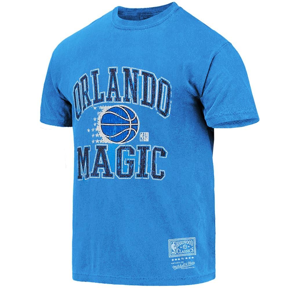 Mitchell And Ness T-Shirts Orlando Magic Mitchell & Ness NBA HWC Ivy Arch Vintage T-Shirt - Faded Blue