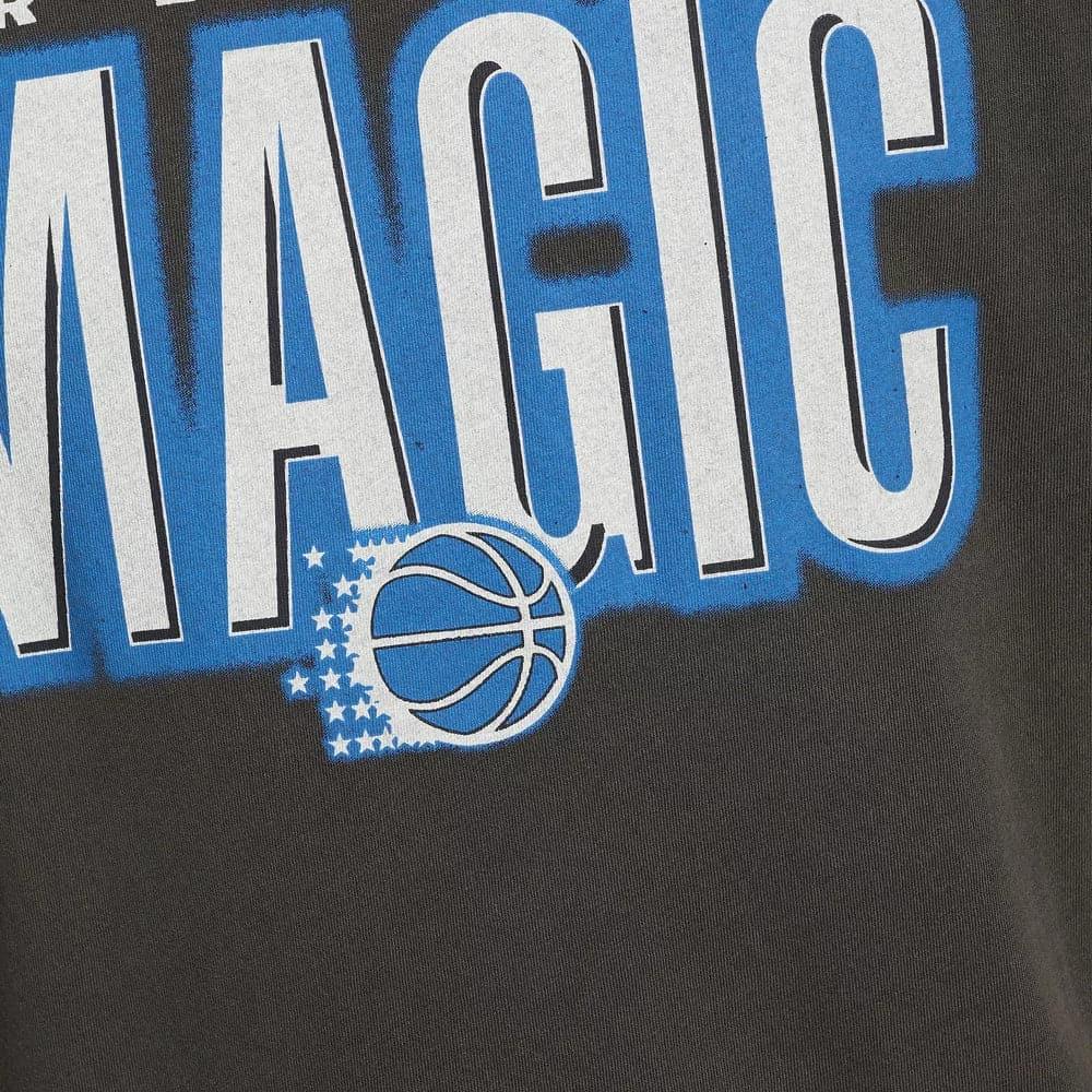 Mitchell And Ness T-Shirts Orlando Magic Mitchell & Ness NBA Retro Blur Vintage T-Shirt - Faded Black