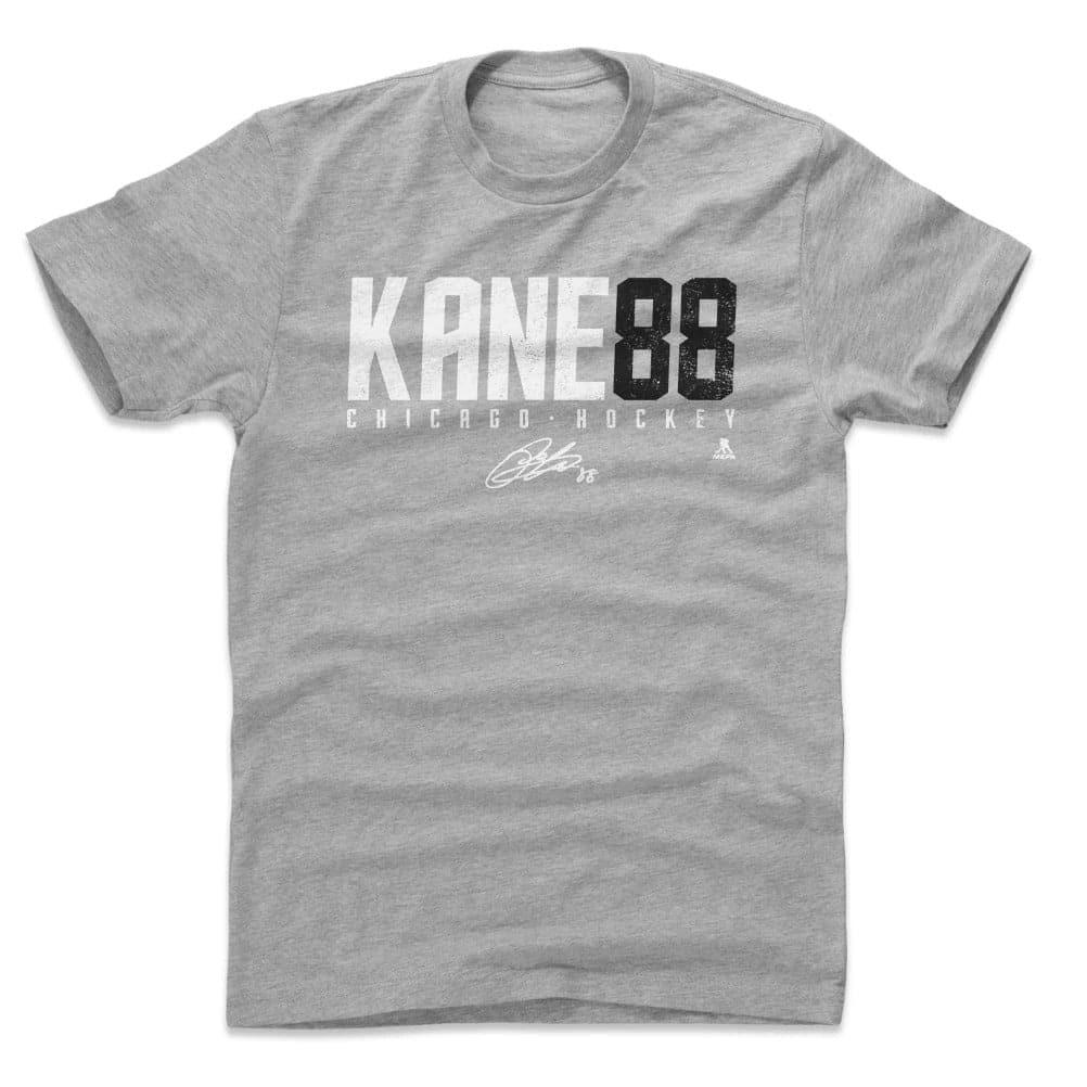 500 Level T-Shirts Patrick Kane Chicago Blackhawks 500 Level NHL Kane88 T-Shirt - Gray