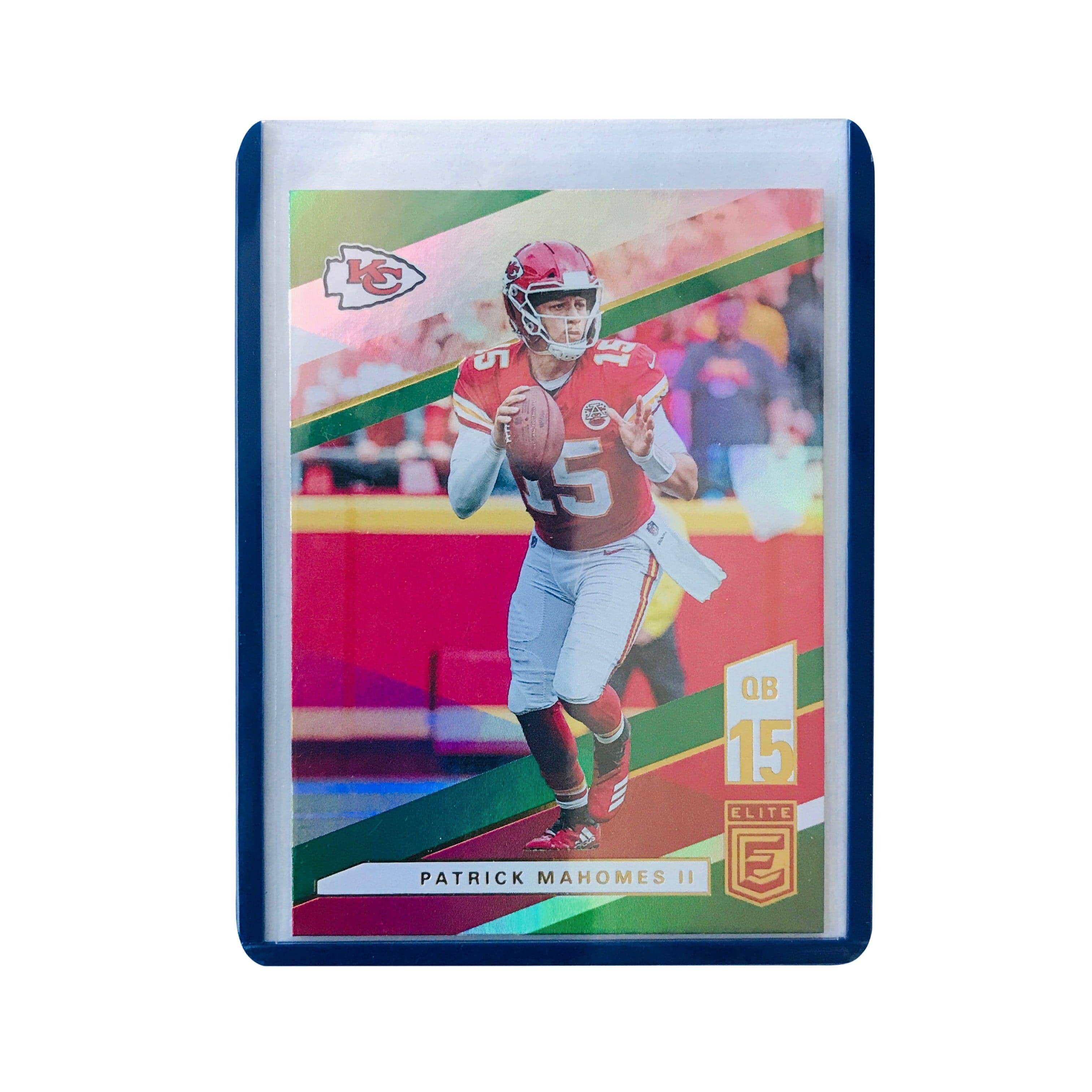 Panini Cards Patrick Mahomes Kansas City Chiefs 2019 Panini Elite NFL Green Parallel Card