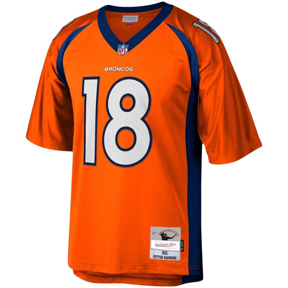 Mitchell And Ness Jerseys Peyton Manning Denver Broncos 2015 Mitchell & Ness NFL Throwback Legacy Jersey - Orange
