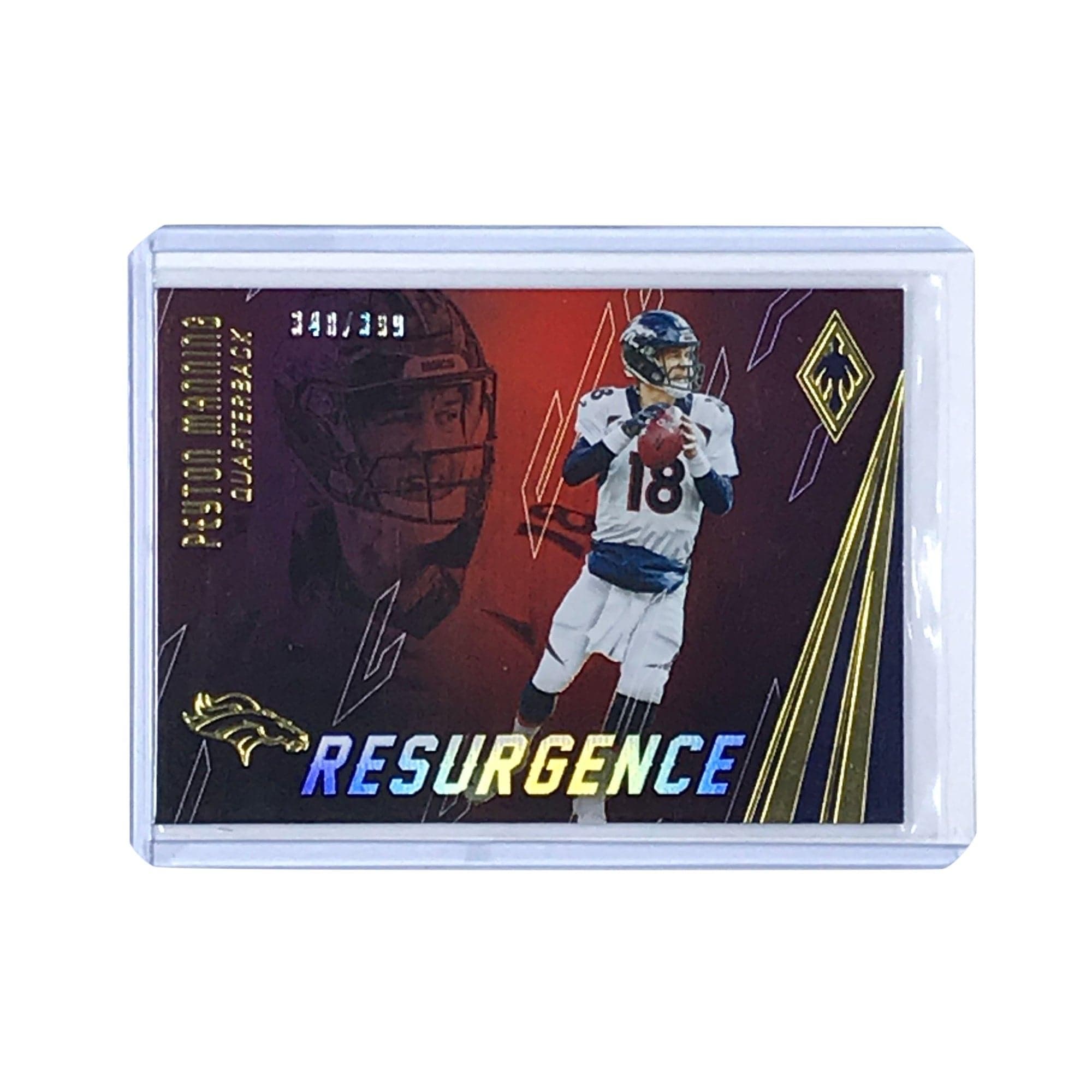 Panini Cards Peyton Manning Denver Broncos 2016 Panini Phoenix NFL Resurgence /399 Red Card