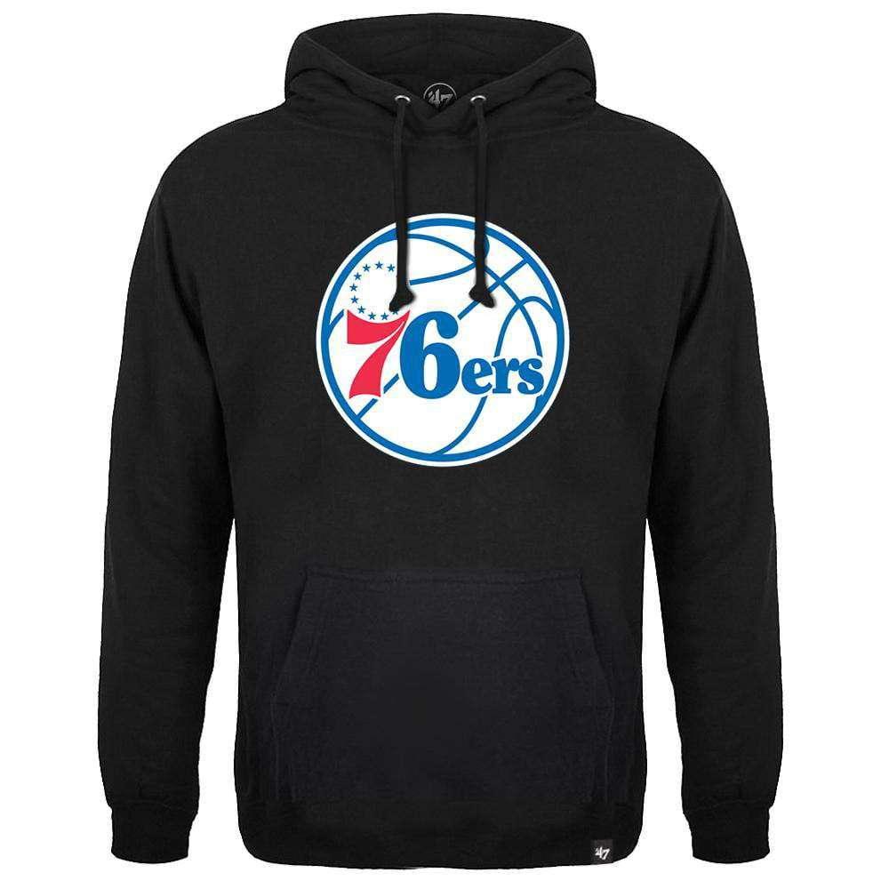 47 Brand Jumpers Philadelphia 76ers '47 NBA Team Headline Hoodie Jumper - Black