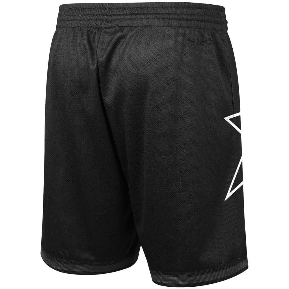Mitchell And Ness Shorts Philadelphia 76ers Mitchell & Ness NBA Big Face 3.0 Swingman Shorts - Black