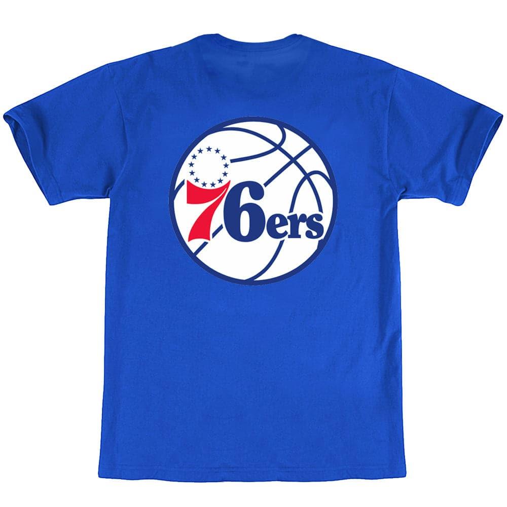Mitchell And Ness T-Shirts Philadelphia 76ers Mitchell & Ness NBA Colour Pop T-Shirt - Blue