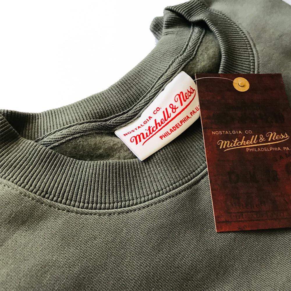 Mitchell And Ness Jumpers Philadelphia 76ers Mitchell & Ness NBA Gunmetal Arch Crew Jumper - Grey