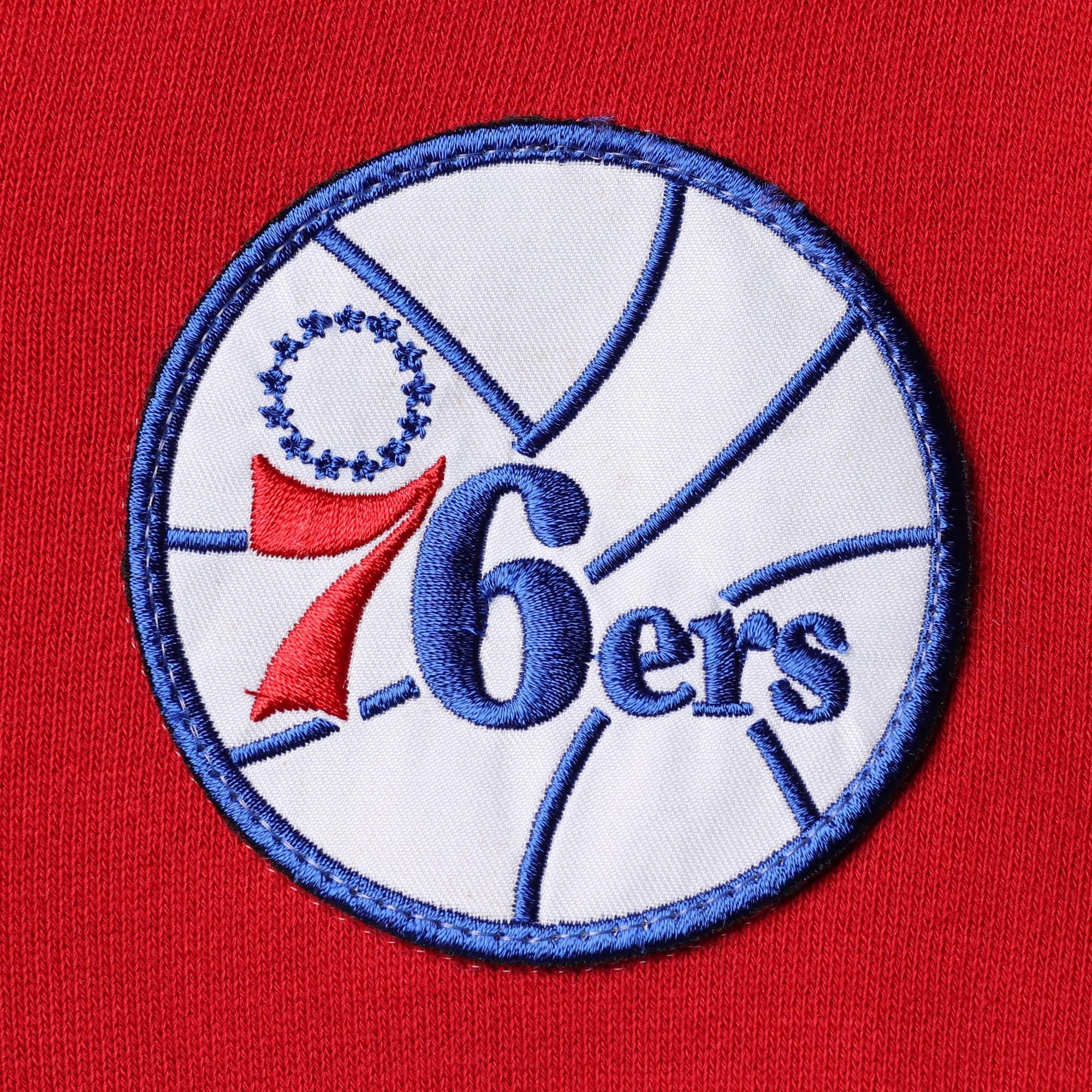 Mitchell And Ness Jumpers Philadelphia 76ers Mitchell & Ness NBA Head Coach Hoodie Jumper - Blue