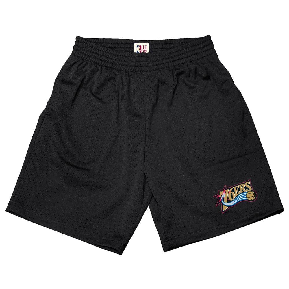 Mitchell And Ness Shorts Philadelphia 76ers Mitchell & Ness NBA HWC Mesh Shorts - Black