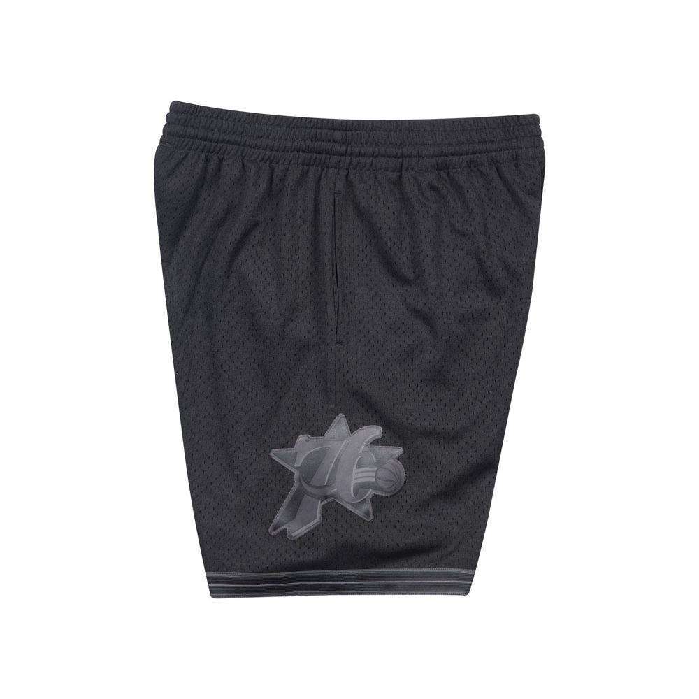 Mitchell And Ness Shorts Philadelphia 76ers Mitchell & Ness NBA Tonal Black Swingman Shorts