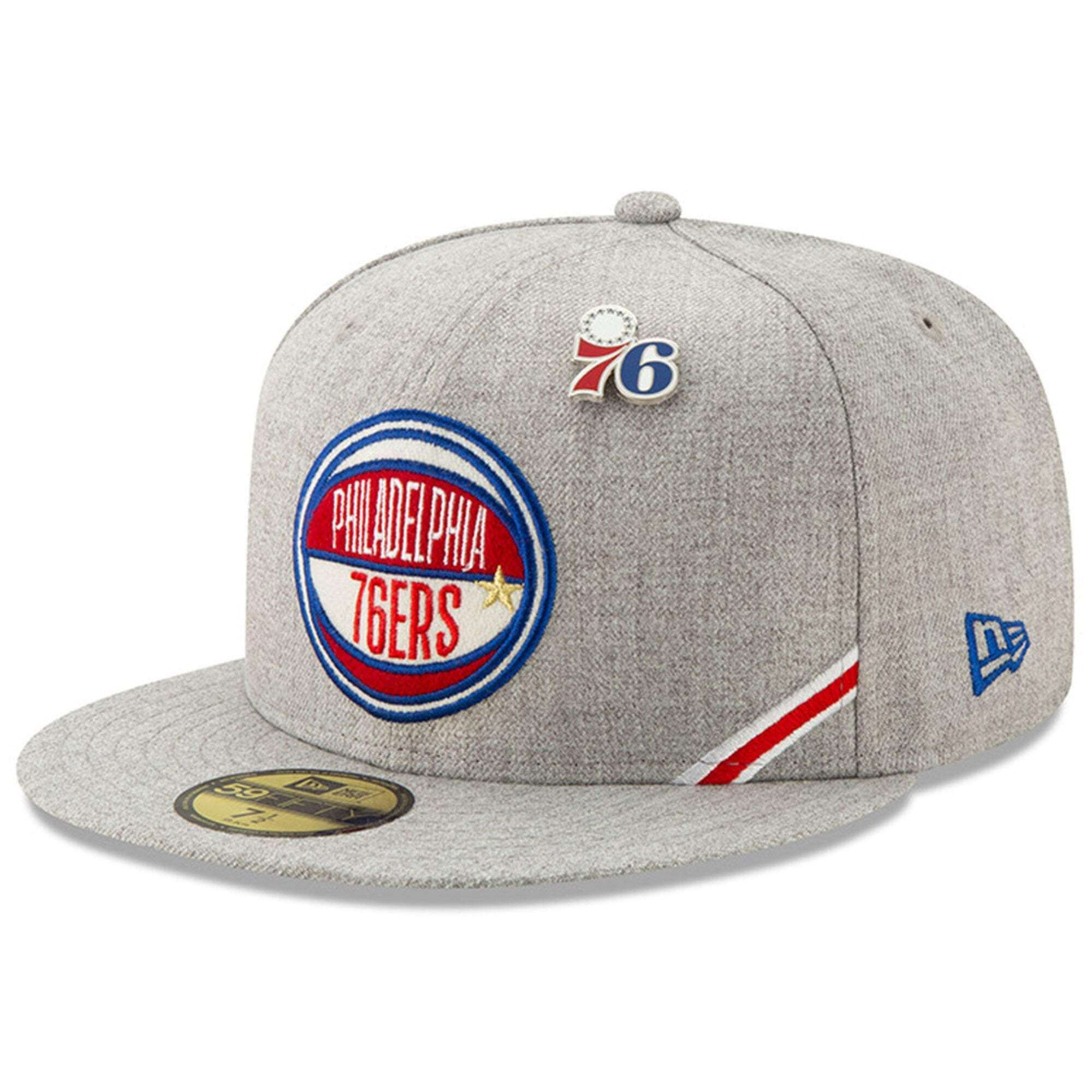 New Era Caps Philadelphia 76ers New Era 2019 NBA Draft 59FIFTY Fitted Hat - Heather