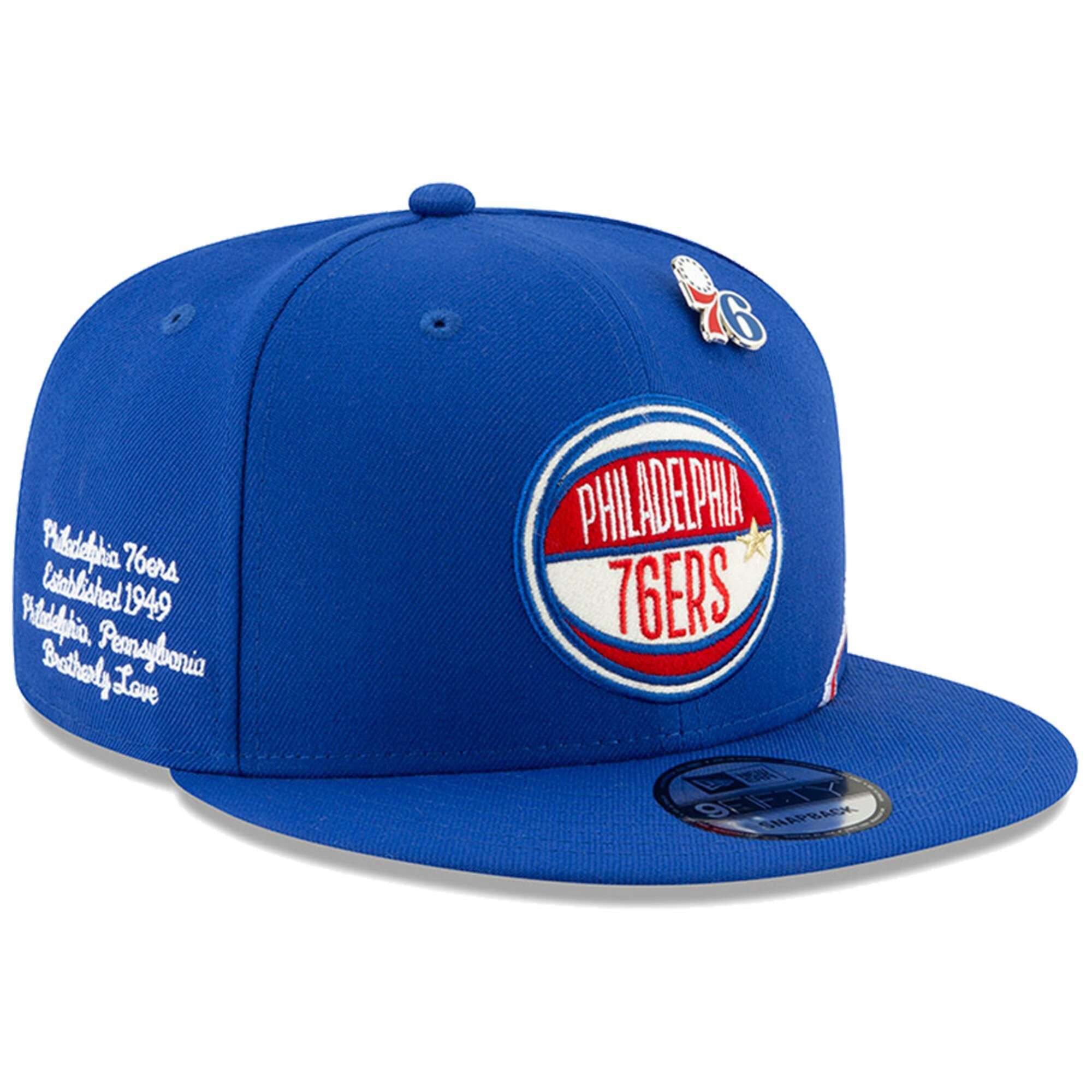 New Era Caps Philadelphia 76ers New Era 2019 NBA Draft 9FIFTY Snapback Hat - Blue