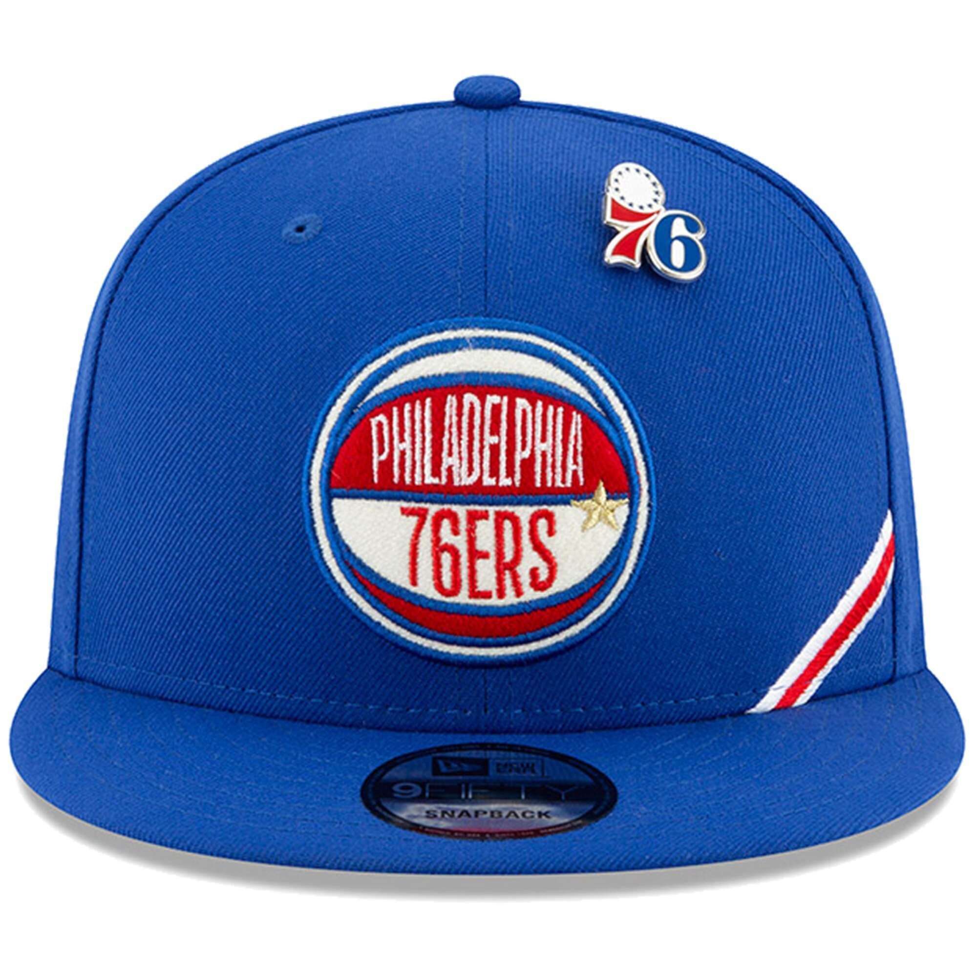 New Era Caps Philadelphia 76ers New Era 2019 NBA Draft 9FIFTY Snapback Hat - Blue