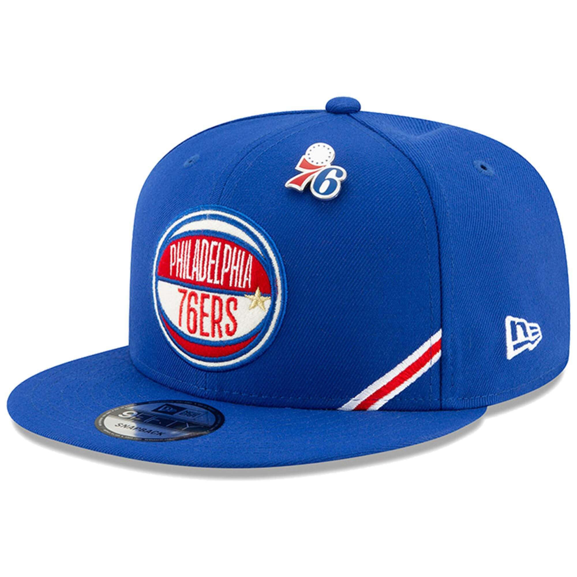 New Era Caps Philadelphia 76ers New Era 2019 NBA Draft 9FIFTY Snapback Hat - Blue